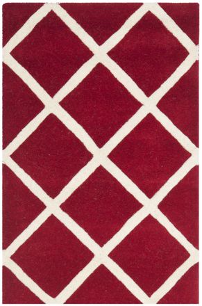 Safavieh Alfombra lana rosso/neutrale 122 x 183 cm