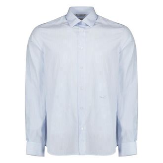 Dior Casual Shirts, male, Blue, Size: XL Striped Poplin Shirt