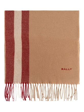 Bally striped scarf - unisex - Merino - One Size - Neutrals