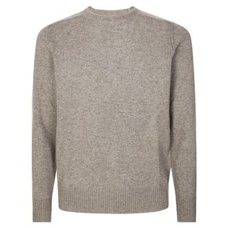 Paolo Pecora Truien & Vesten, Heren, Grijs, L, Maglia GC Cuciture a Vista