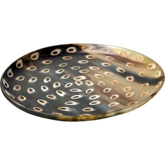 Be Home Horn Side Peacock Plate in Brown at Nordstrom