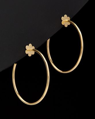 Italian Gold, Inc 14K Italian Gold Flower Open Hoops