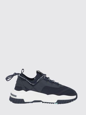Philipp Plein Low-Top Sneakers in Crochet Knit and Leather with Metallic Hexagon Logo