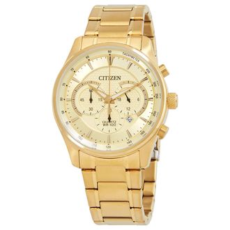 Citizen Chronograph Quartz Champagne Dial Mens Watch AN8192-56P