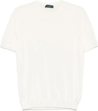 Zanone T-shirt in maglia - Bianco