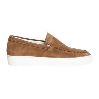 Doucal's Schoenen, Heren, Bruin, 42 EU, Suède, Bruine Suède Loafer Schoenen Ss 23