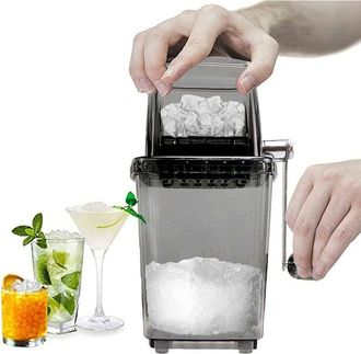 OEM Trituradora De Hielo Manual, Trituradora De Hielo Rotativa Para C&oacute;cteles, Granizados, Hielo Picado, Batidos, M&aacute;quina Trituradora De Hielo Dom&eacute;stica, T