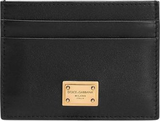 Dolce & Gabbana Stijlvolle Kaarthouder met Bi 0330A9S2580999 - Dames - Portefeuilles - Zwart - ONE Size - Accessoires