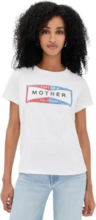 Mother Womens The Boxy Goodie Goodie Tee, Fluff Fast as Mother