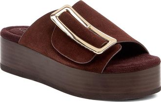 Kelsi Dagger Dover Platform Slide Sandal in Warm Brown at Nordstrom, Size 9.5
