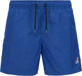 K-Way Le Vrai Olivier Zwemshorts - Heren - Strandmode - Blauw - L - Polyester - Badmode