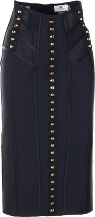 Elisabetta Franchi Hook-appliqu&eacute; Midi Skirt