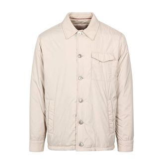 Herno Gevoerde jas met su&egrave;de-effect - Heren - Zomerjassen - Beige - XL - Su&egrave;de - Jassen