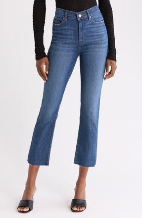 Frame Denim High Waist Crop Straight Leg Jeans in Aspire Released Hem at Nordstrom Rack, Size 23