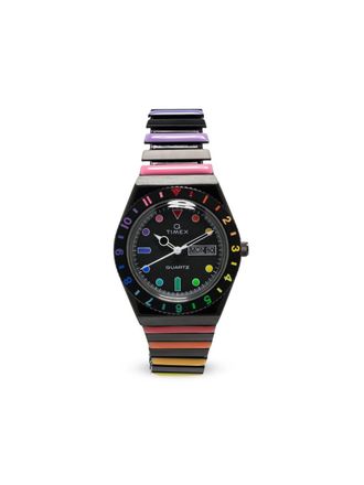 Timex Q Rainbow horloge - Zwart