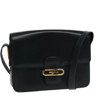 Gucci Pre-owned Leather gucci-bags - Dames - Pre-owned - Blauw - Maat: ONE Size Leer