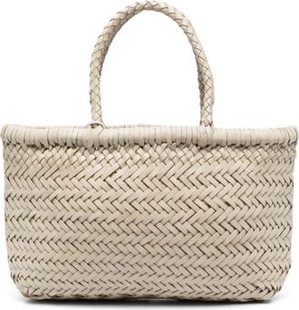 Dragon Diffusion Mini Flat Gora Tote - - Bags - Donna - Beige - ONE SIZE