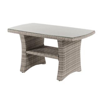 ED&Egrave;N JARD&Iacute; Mesa aluminio moderno resistente marr&oacute;n