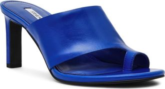 Steve Madden Valentin Slide Sandal in Blue Leather at Nordstrom, Size 5.5