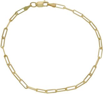 Italian Gold, Inc 10K 2.5Mm Polished Paperclip Bracelet