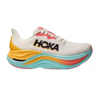 Hoka One One Womens Skyward X Running Shoe In Blanc De Blanc/swim Day