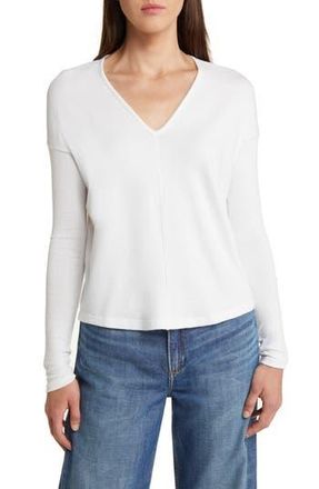 Rag & Bone The Long Sleeve Knit T-Shirt in White at Nordstrom Rack, Size X-Large