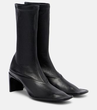 Jil Sander Trunk leather mid-calf boots