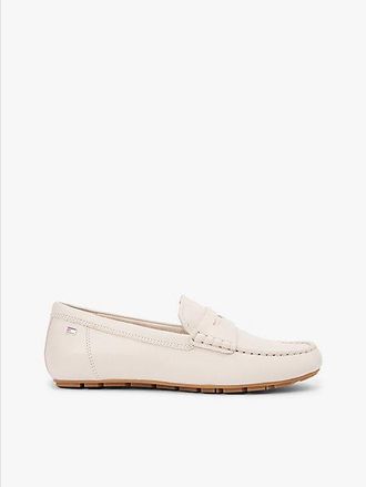 Tommy Hilfiger Leather Enamel Flag Driver Shoes