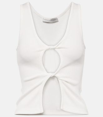 CHRISTOPHER ESBER Cutout jersey tank top