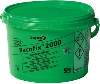 Sopro Mortero De Montaje Racofix 2000 1: 3 (agua / Mortero) Cubo De 5 Kg Sopro