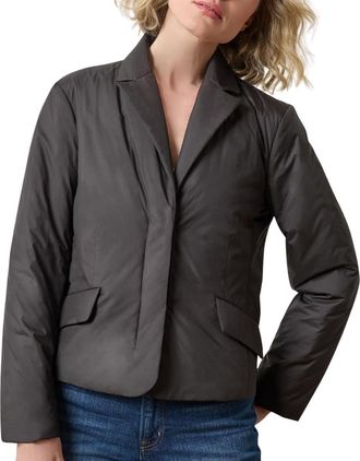 Lilla P Padded Blazer In Black