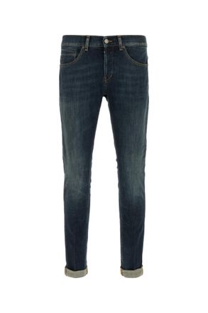Dondup Dark Blue Solid Jeans
