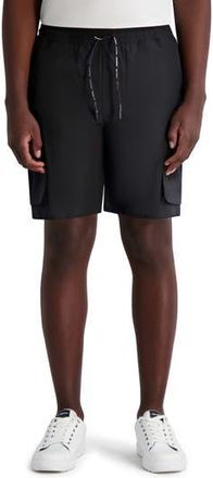 Karl Lagerfeld Drawstring Cargo Shorts in Black at Nordstrom Rack, Size Medium