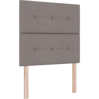 vidaXL Vidaxl - Box Spring Bed with Mattress Taupe 120 x 200 cm Fabric