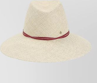 Maison Michel lurex straw wide-brim hat