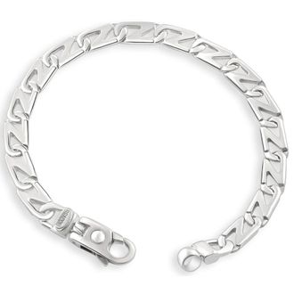 Pompeii3 Mens link 14k Gold (26gram) or Platinum (42gram) 7mm Bracelet 8.5