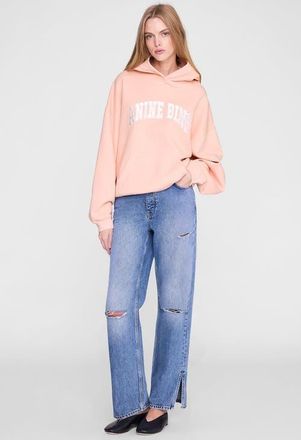 Anine Bing Harvey Sweatshirt in Coral Pink at Nordstrom, Size Xx-Small