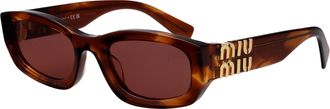 Miu Miu Womens Sunglasses 0mu B04s Streaked Tobacco Acetate