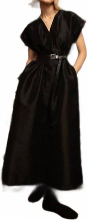 Kika Vargas Tsige Maxi Dress In Black