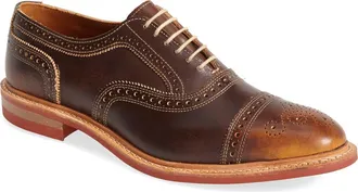 Allen Edmonds Strandmok Cap Toe Oxford in Brown Leather at Nordstrom, Size 10.5