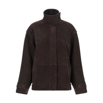 Rotate ROTATE Birger Christensen, Light Jackets, female, Brown, S, Oversized Coat