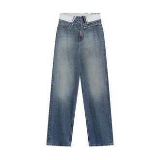 Maison Margiela Straight Jeans, female, Blue, Size: W28 Straight-leg Jeans