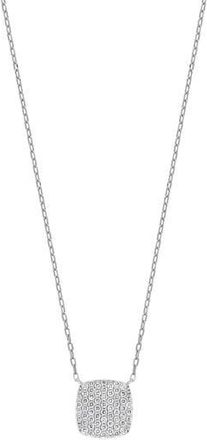 Bony Levy 18K White Gold Pav&eacute; Diamond Cushion Pendant Necklace at Nordstrom Rack