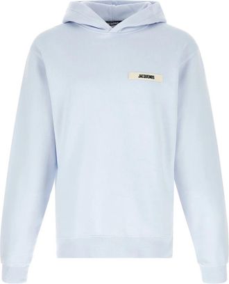 Jacquemus Le Hoodie Gros Grain katoenen sweatshirt - Heren - Hoodies - Blauw - M - Katoen - Hoodies & sweatvesten