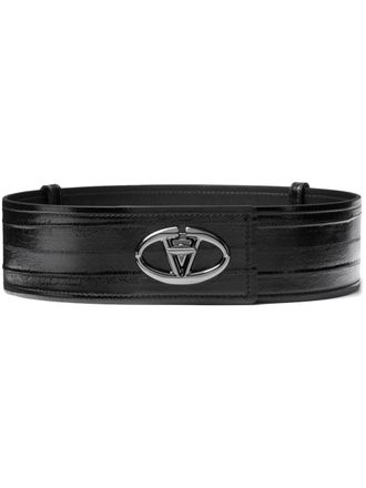 Valentino Garavani 60mm VLogo The Bold Edition belt - women - Calf Leather - L - Black