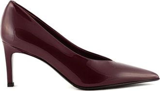 Sergio Levantesi 55 mm lakleren pumps met puntige neus - Rood