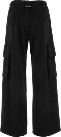 Palm Angels Womens Black Cotton Joggers - Size EU 34 (Womens)