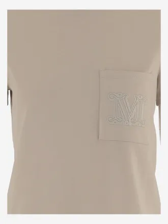 Max Mara Womens Cotton T-Shirt Beige T-Shirts & Jerseys
