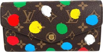 Louis Vuitton Brown Multi-Color Monogram Canvas Long Wallet (Bi-Fold) (Pre-Owned)