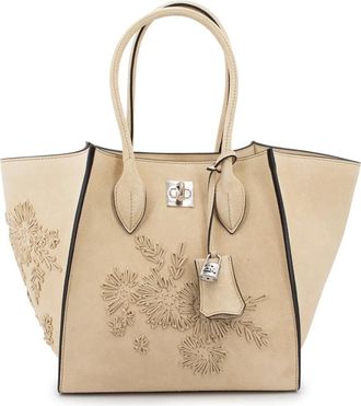 Ermanno Scervino Tote Bag - Dames - Shoppers - Beige - ONE Size - Leer - Tassen
